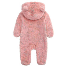 (6, One size) Baby Snowsuit Jumpsuit Hooded Romper Winter Warm Infant Fleece Zipper Jumpsuit Onesies Outwear Outfits Multiple Sizes Available