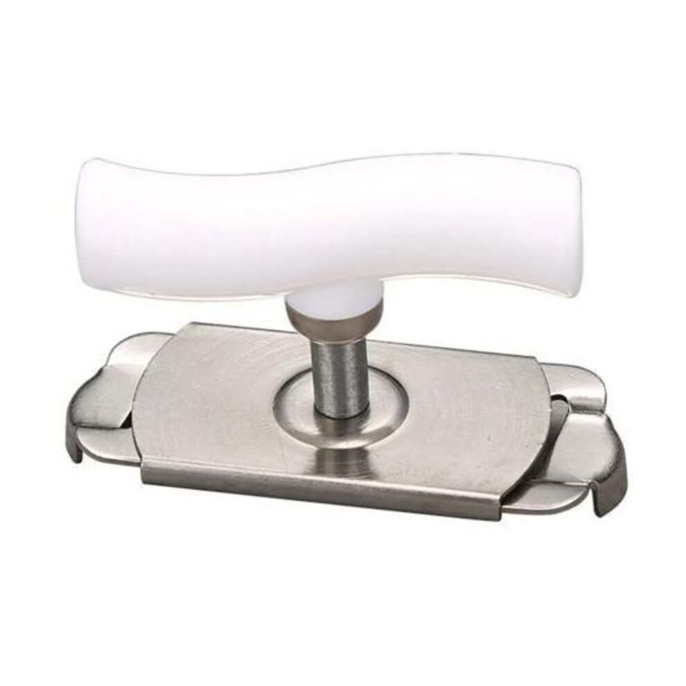 (white) Can Opener With Adjustable Handle Easy Grip Stainless Steel Lid Remover Bottle Opener Smooth Rotation Jar Opener For Arthritis Seniors