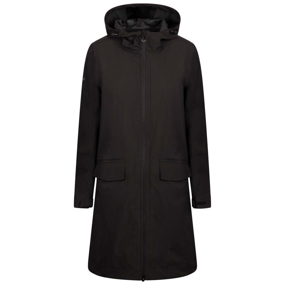 (3XL, Black) Trespass Womens Hooded Waterproof Jacket Sponsor
