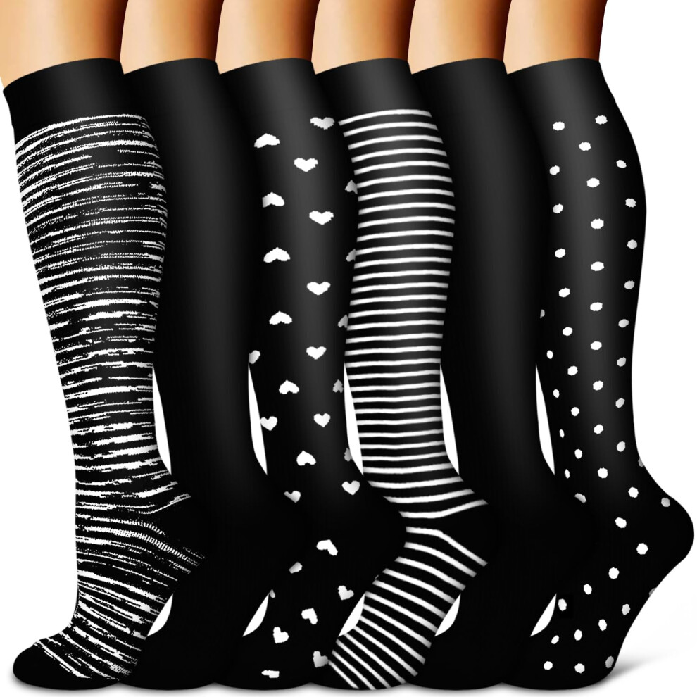 BLUEENJOY Copper Compression Socks for Women & Men (6 pairs) - Best Su