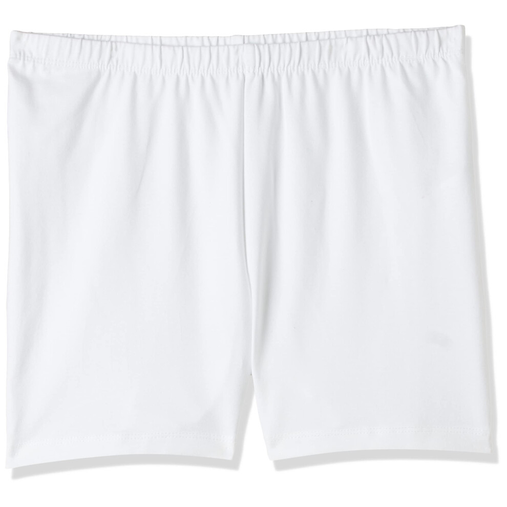 The Children's Place Girls' Basic Cartwheel Short  White Single  XX-Large