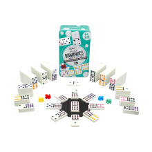 Regal games - Double 12 Dominoes - colored Dots Set - Mexican Train Ed