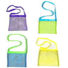 (STYLE 1, One size) 4 Pack Seashell Beach Bags, Beach Toy Mesh Bag Kids Sea Shell Bags Holding Beach Shell,toys For Holding Beach Shell,toys