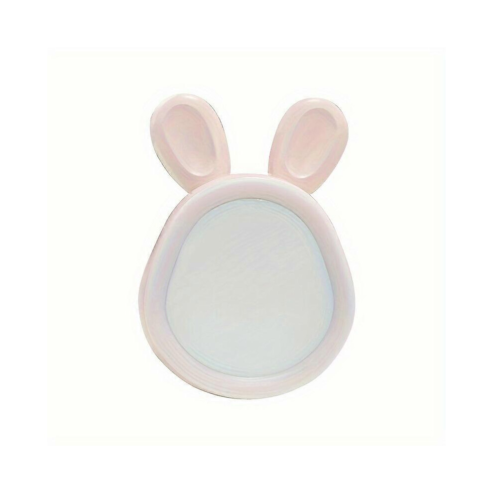 (, One Size) Time Rabbit Alarm Clock Rechargeable Led Luminous Digital Clock With Cartoon Mini Program Electronic Clock Pink/Light Hiigyl