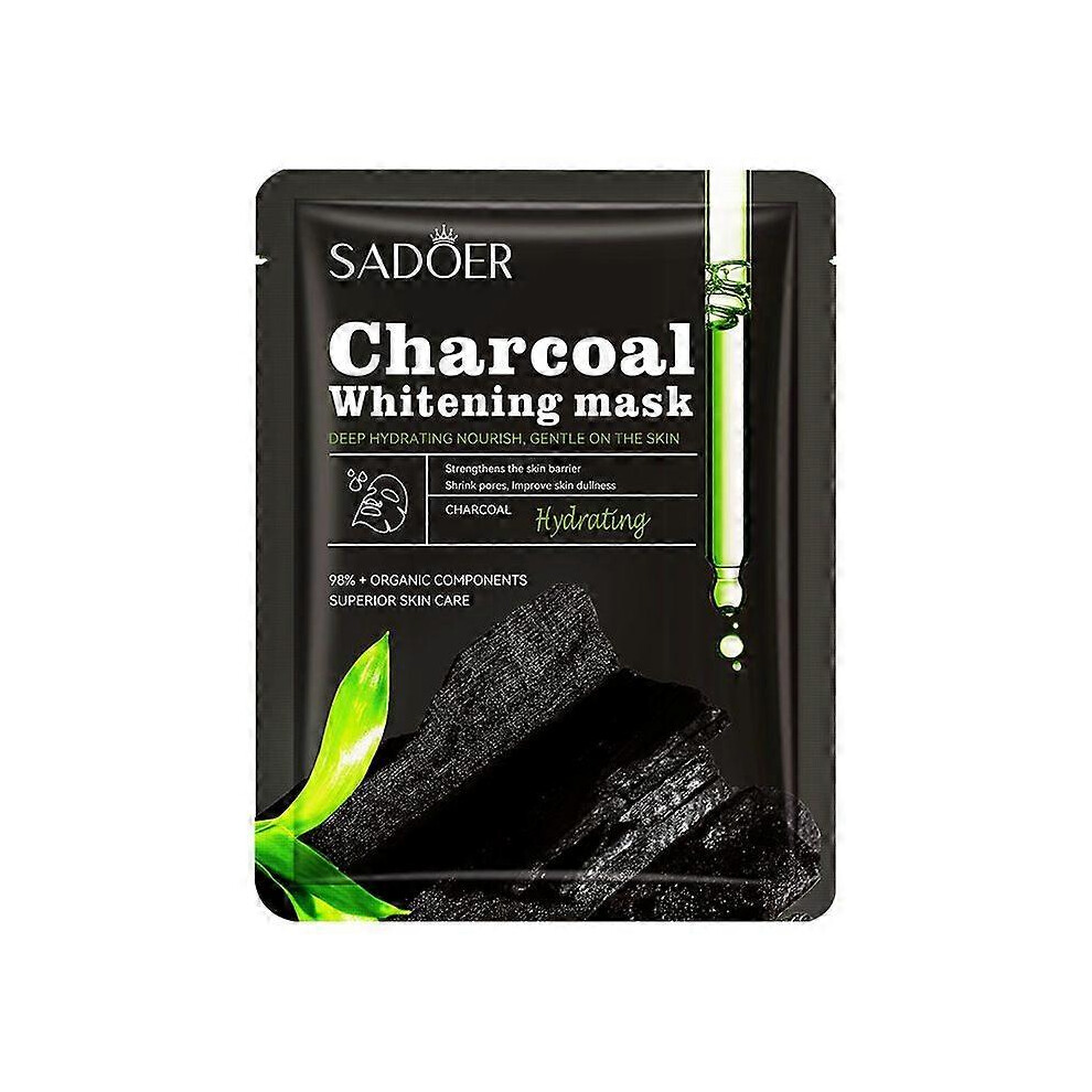 Black Quanying Asparagus Fern Carbon Mask Sadoer Whitening Hydrating Moisturizing Brightening And Moisturizing Facial Mask