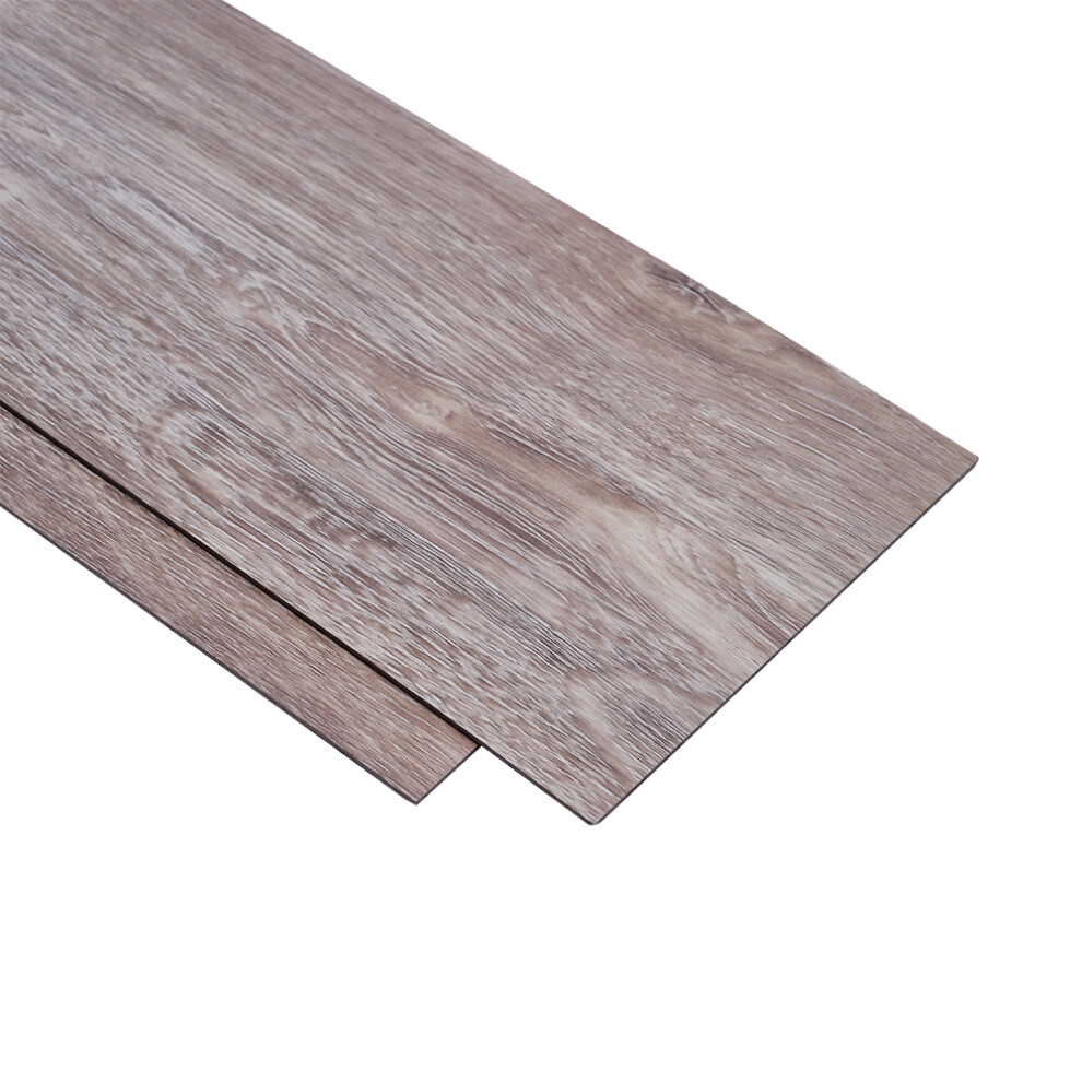 72 Pcs Rustic Wood Grain Self-adhesive PVC Flooring