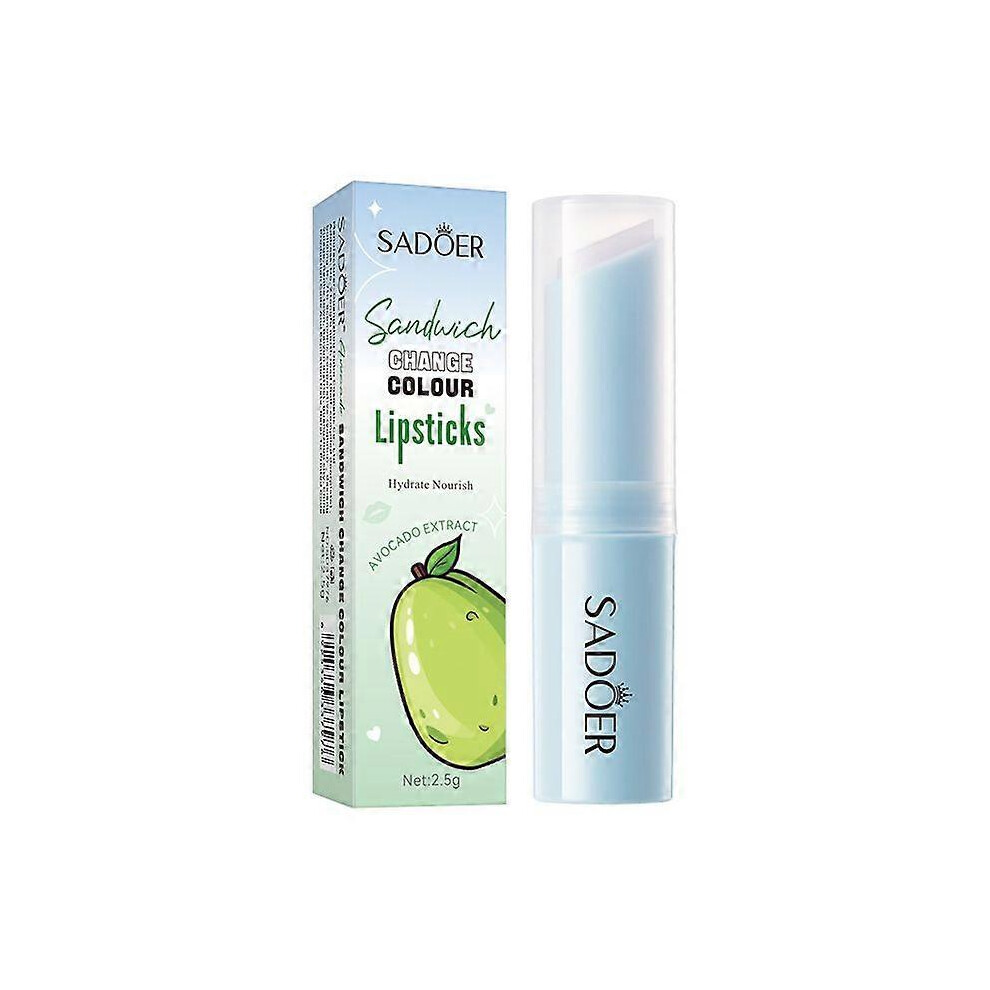 Fruit Sandwich Temperature Change Lipstick Sadoer Hydrating And Moisturizing Temperature Change Moisturizing Lipstick