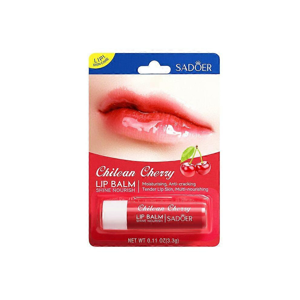 Fruit Hydrating Lip Balm Sadoer Vaseline Moisturizing Anti-Chapping Lipstick