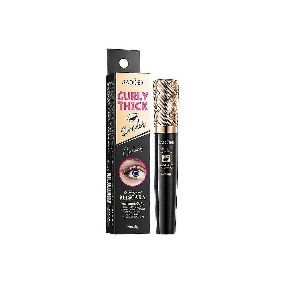 Curling Waterproof Mascara 8G Sadoer Thick Shaping Makeup Mascara