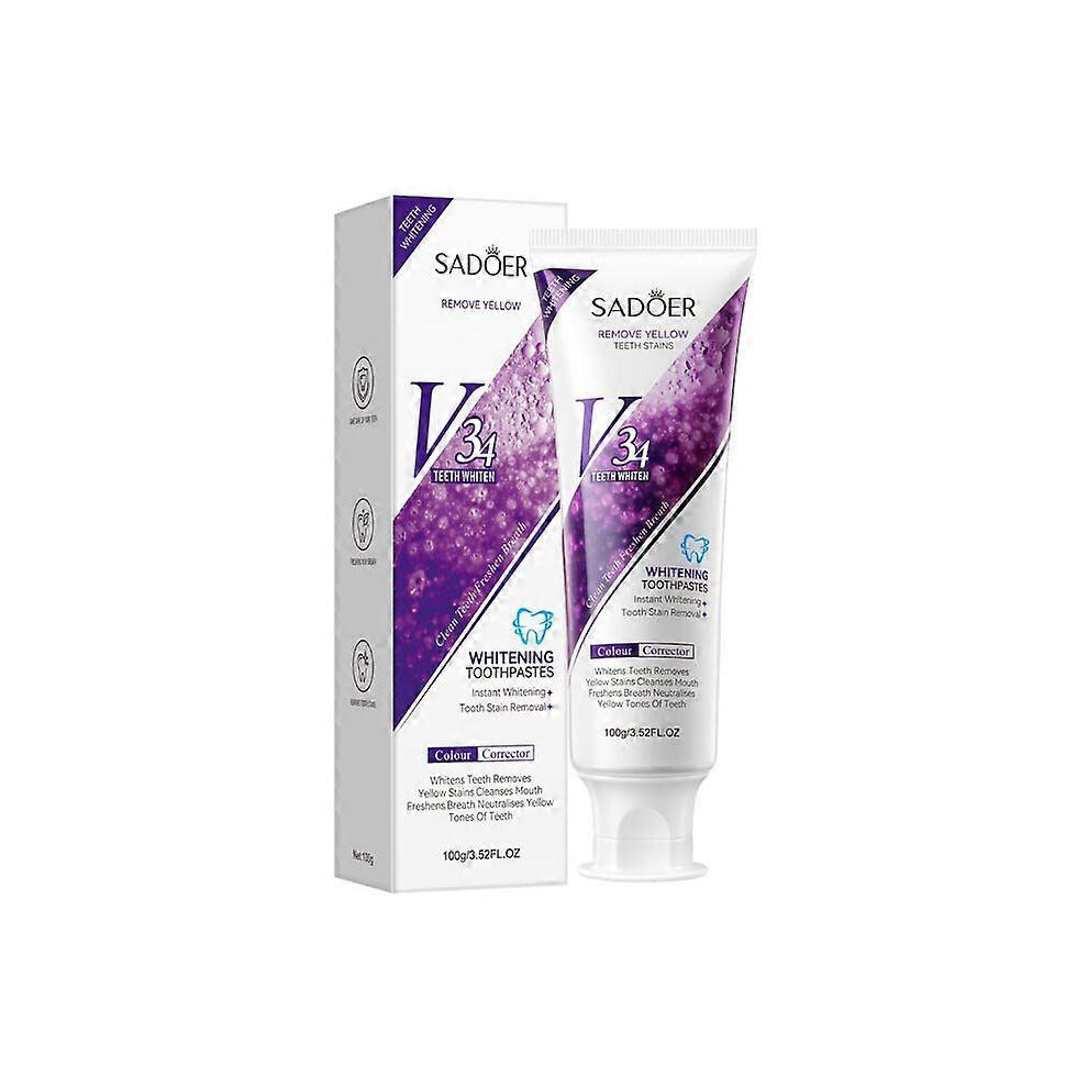 V34 Whitening Toothpaste Sadoer Clean Tartar Clean Brightening Toothpaste