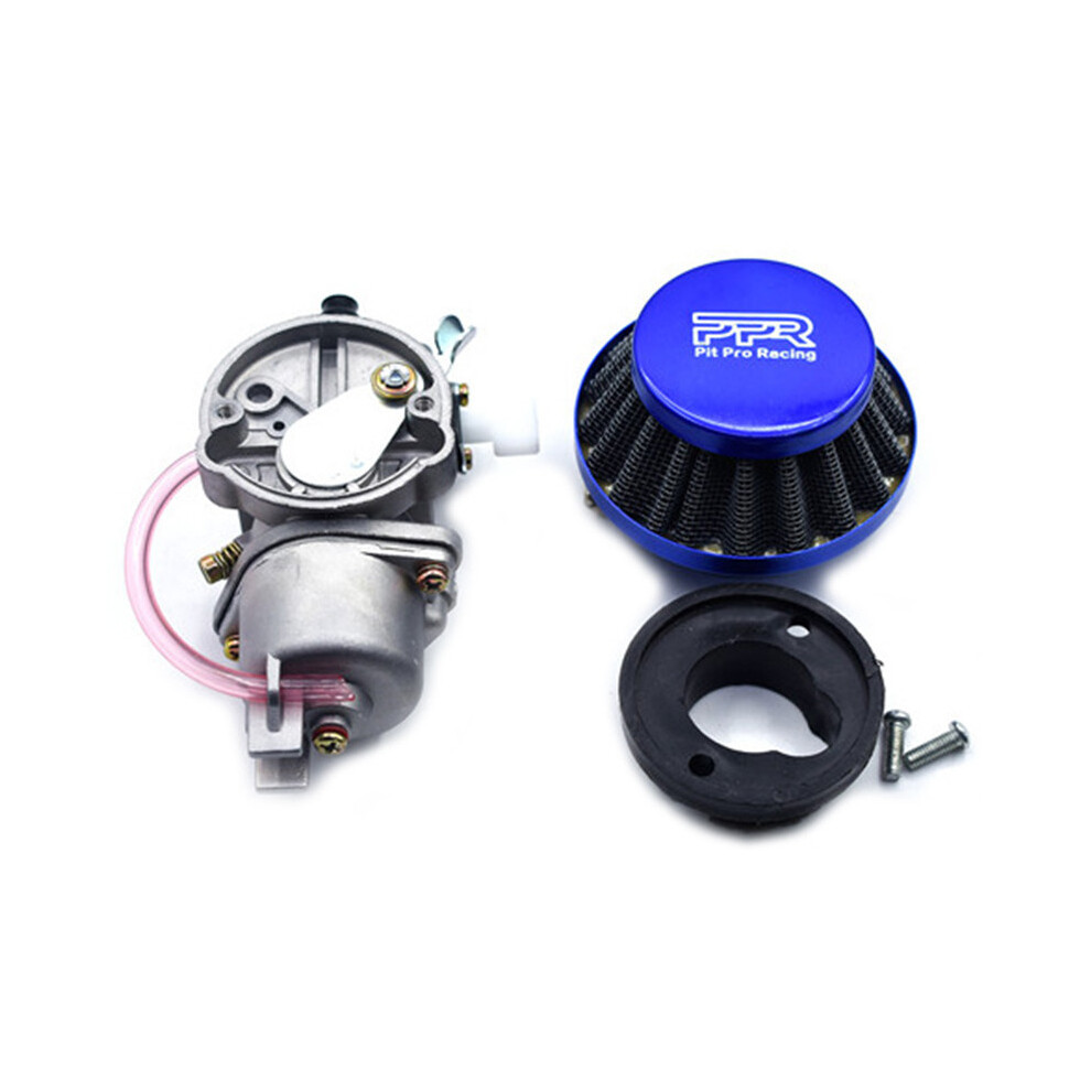(-Ppr) Carburetor With 44Mm Air Filter For 47Cc 49Cc Mini Motor Dirt Pit Pocket Bike Atv Quad Go Kart Blue 6935462398010