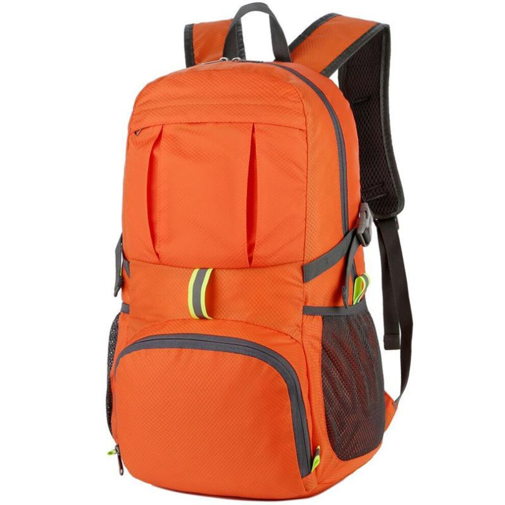 (orange, One Size) Outdoor Leisure Travel Backpack Student Foldable Portable Hiking Bag Men&apos;s Backpack Sports Lightweight