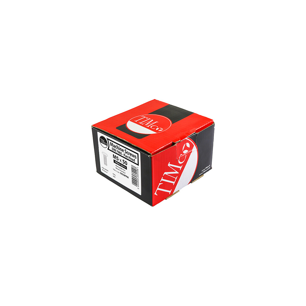 TIMCO Machine Pan Head Silver Screws - All Sizes,100pcs