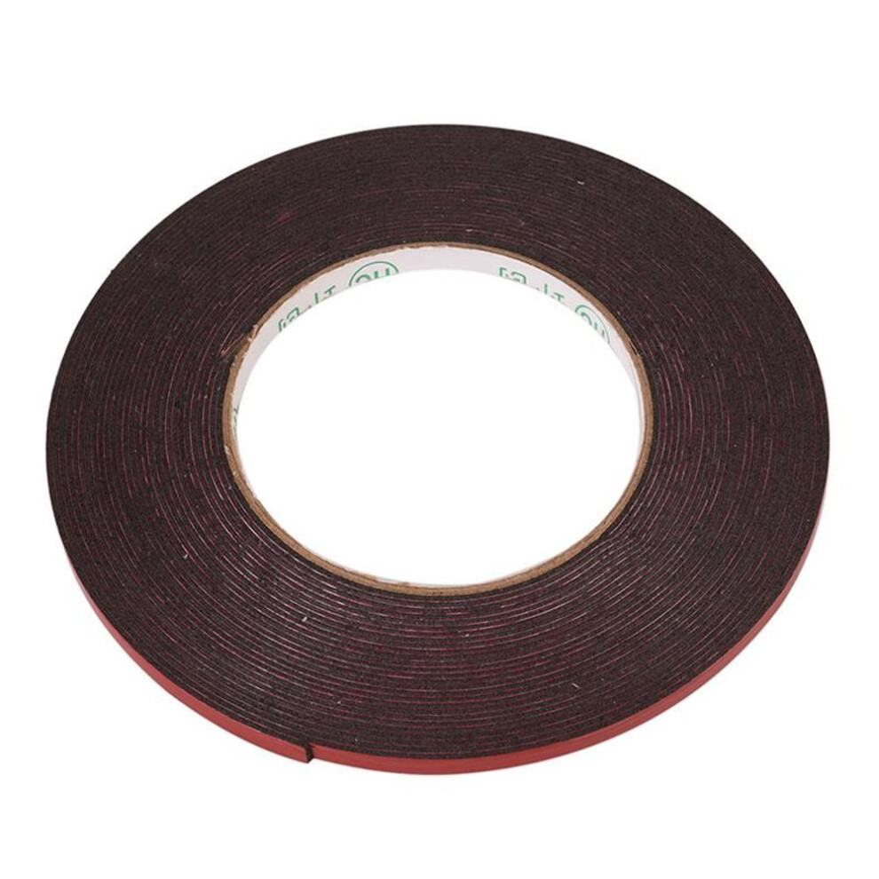 (as the picture, 6MMx10M) 10m Strong Permanent Double -sided Adhesive Glue Tape Super Sticky With Red Liner