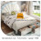 (135x190cm) Upholstered Bed, Shell Shape Backrest, Beige 4