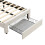 (90x190cm) Upholstered Bed, Shell Shape Backrest, Beige 9