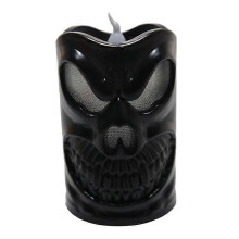 (black, One size) Halloween Decorations Halloween Lights Halloween Horror Decoration Props Candle Light Led Skull Head Light Light Halloween Decoration5pcsblack