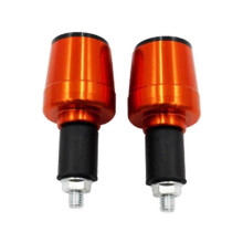 (Orange, One size) 2pcs Universal Bar Ends Motorcycle Motorbike Handlebar End Weights 7/8" 22mm-Good
