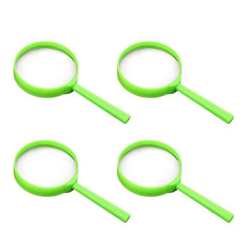 Hiigyl Green (, One Size) 60Mm 3X Handheld Magnifying Glass Shatterproof Reading Magnifier For Seniors And Kids,Non-Slip Handle Magnifier