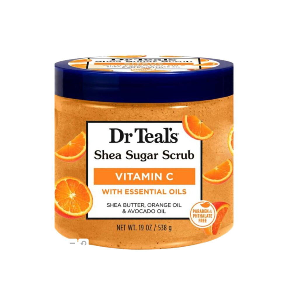 Dr Teal's Shea Sugar Body Scrub Vitamin C 19 Oz
