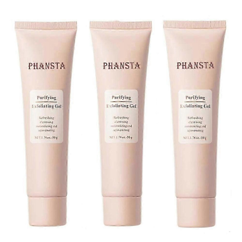 (3 pcs) Purifying Exfoliating Gel Blackhead Remover Face And Body Exfoliating Scrub Gel Deep Cleansing Hydrating Facial Exfoliator 50g,Scrub Moisturizing And