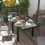 Outsunny Outsunny Extendable Outdoor Dining Table Patio Table, Clear 7