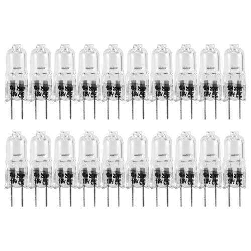 20 lampadine alogene G4, lampadine alogene da 20 W e 12 V