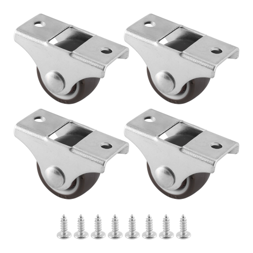 pezzi Mini rotelle per mobili, rotelle fisse da 25 mm per mobili 2