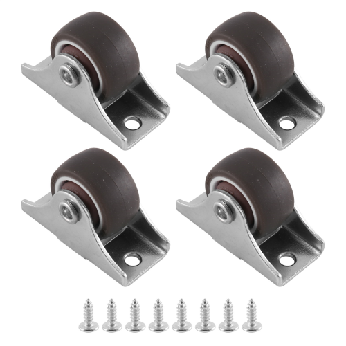 pezzi Mini rotelle per mobili, rotelle fisse da 25 mm per mobili 1