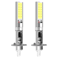 2X H1 Xenon White 6000K 7.5W COB LED SMD DRL Driving Fog Light Bulb