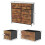 Vida Designs (Rustic Brown) Chorley 10 Fabric Drawer Home Storage Chest 8