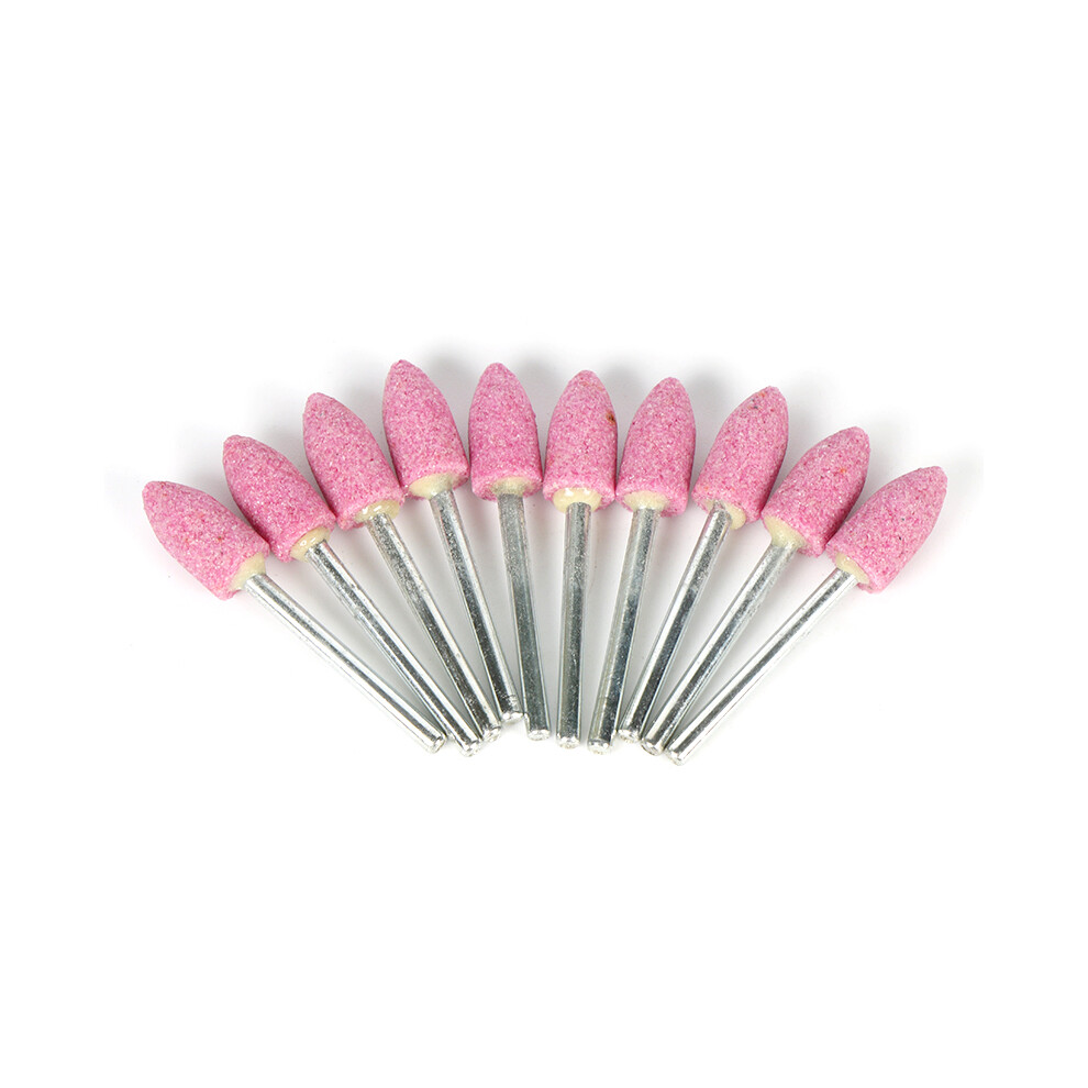 10Pcs Grinding Wheel For Rotary Tools -Shape Pink 4763722180332