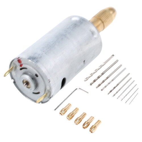 Mini Electric Hand Drill Bit Set DC 12V Motor 2
