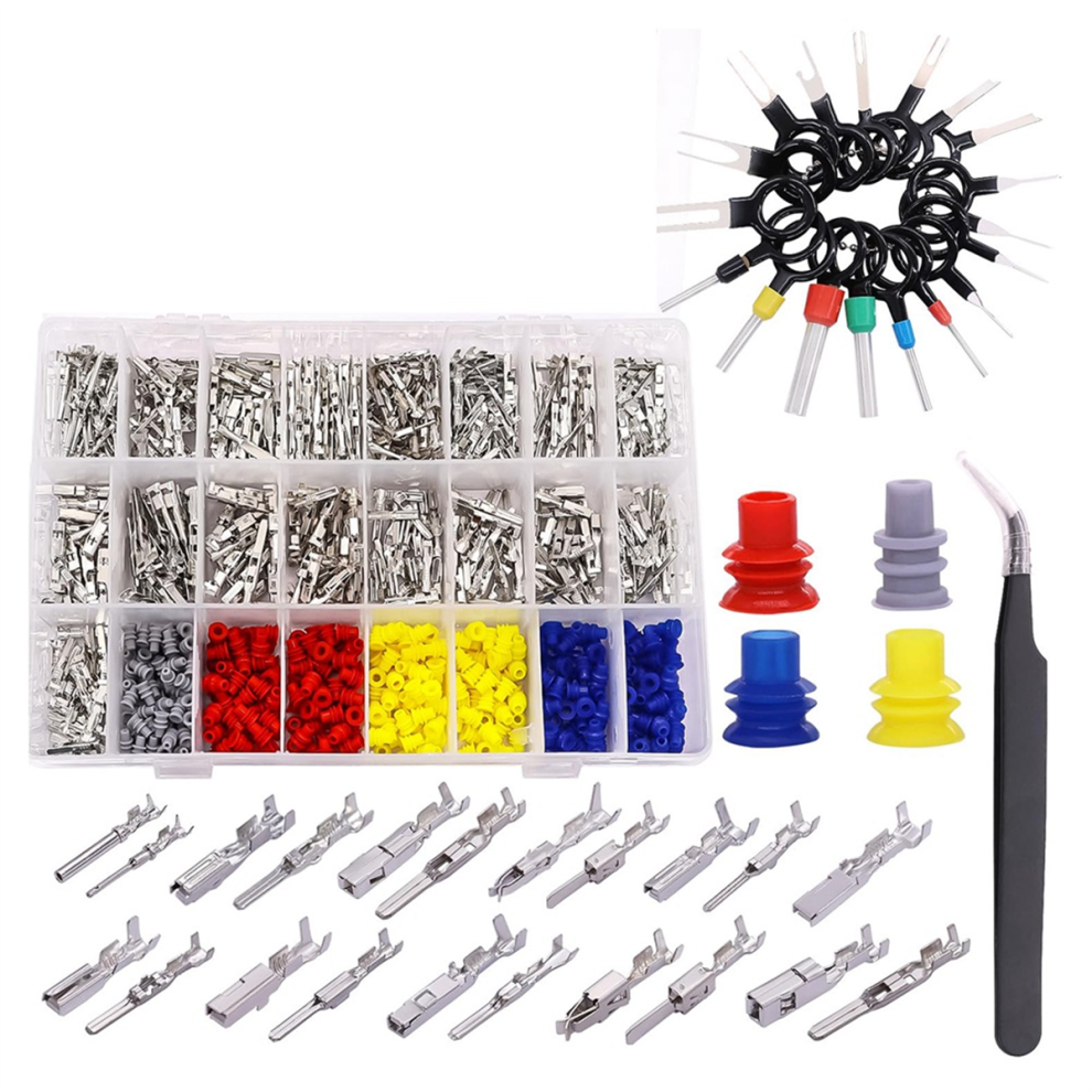 755Pcs Car Electrical Wire Terminal Pins Connector Kit 4763766435962