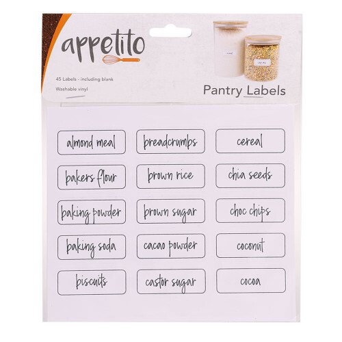 Étiquettes pour boîtes Appetito (paquet de 45)