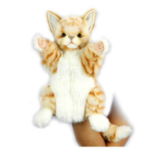 Marionnette à main réaliste Hansa (Ginger Cat)