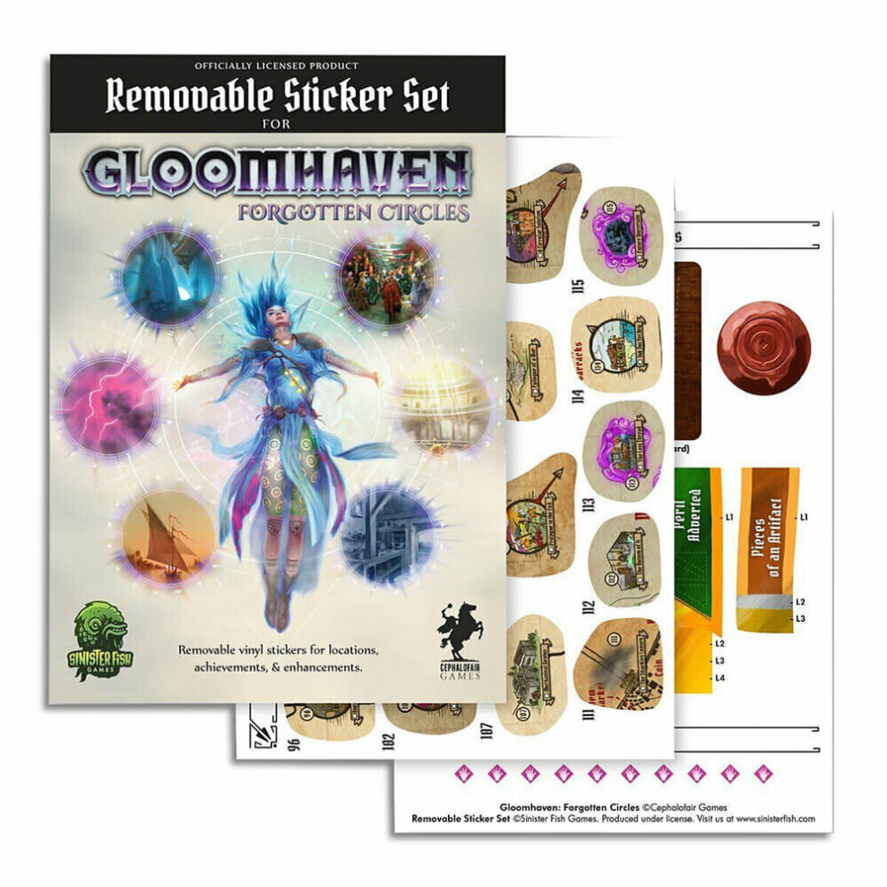 Gloomhaven: Vergeten Cirkels Verwijderbare Stickerset-image