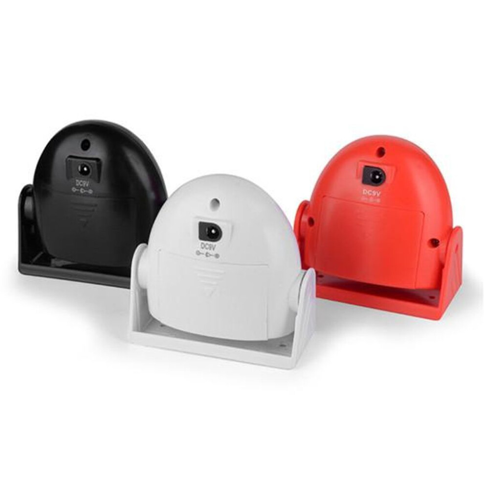(black) Wireless Door Bell Visitor Customer Door Chime Welcome Device Anti-theft Alarm Infrared Motion Sensor Easy Installation