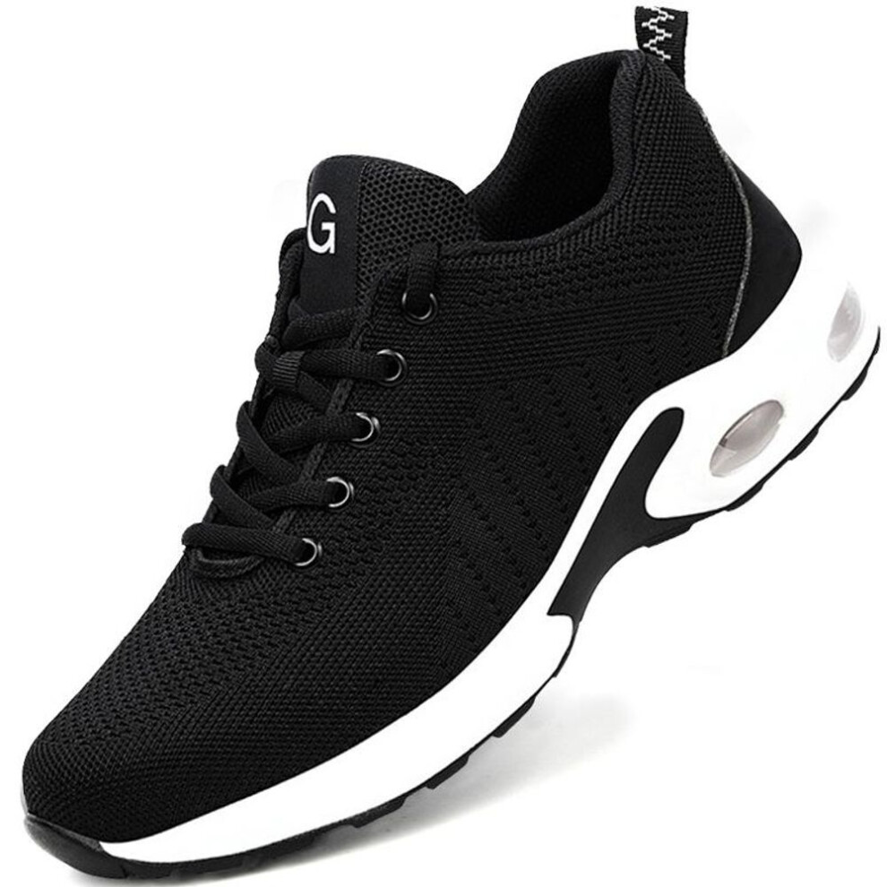 (black, 37) Breathable Lightweight Work Boots Steel Toe Safety Shoes  Men Women Work Sneakers Anti-puncture Work Shoes Men Indestructible Shoes Security Footwear