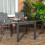 Outsunny Outsunny Extendable Outdoor Dining Table Patio Table, Black 1