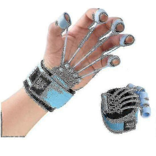 (Blue, One size) Finger Extensor Exerciser Finger Stretcher Hand ...