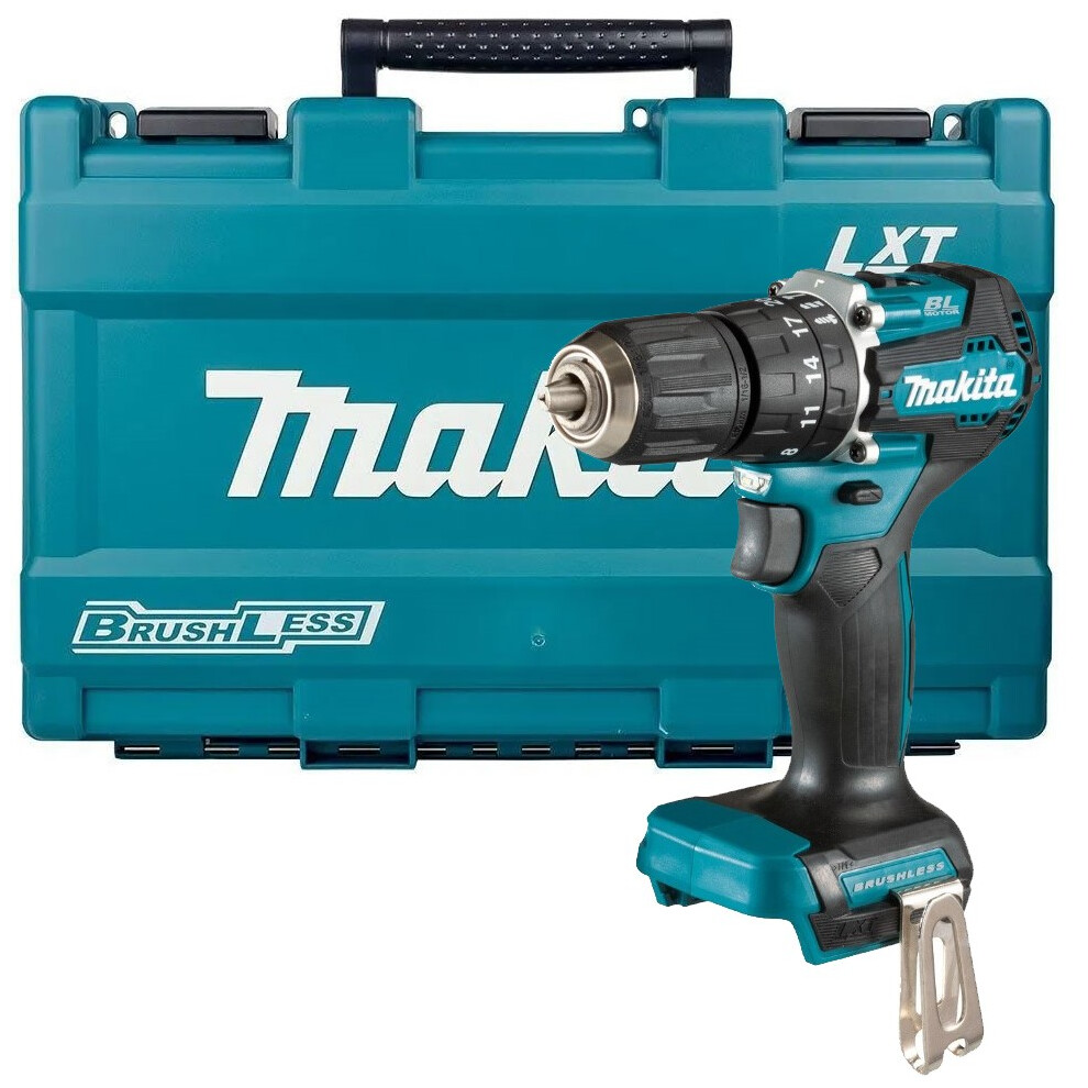 Makita DHP487Z 18V LXT Brushless Combi Hammer Drill Sub Compact Bare Tool + Case