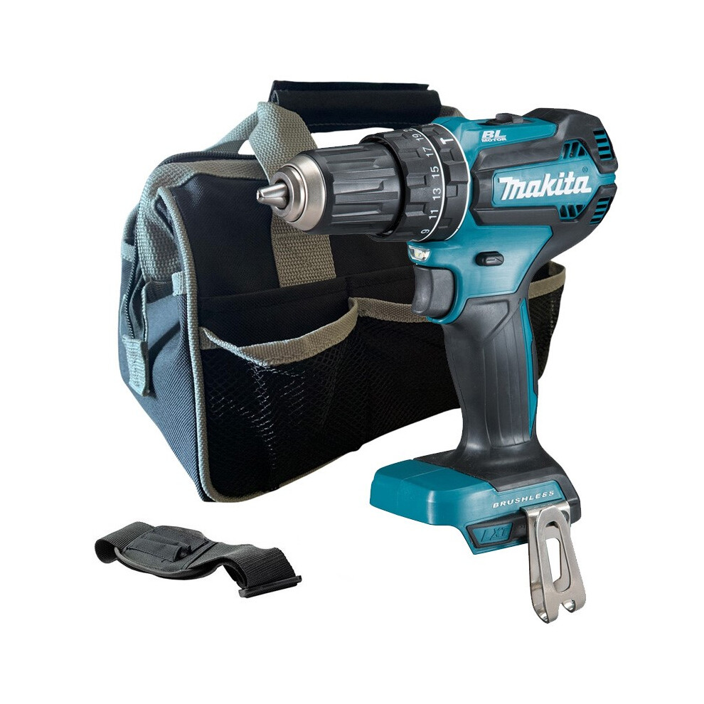 Makita DHP485Z 18V LXT Lithium Ion Brushless Combi Hammer Drill Bare + Tool Bag