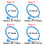 24pcs Knoten Blau Gewichtet 5