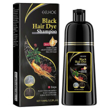 (Black)100ml Black Hair Dye Shampoo 3 in 1 for Women & Men 100% Gray Hair Coverage - Herbal Ingredients