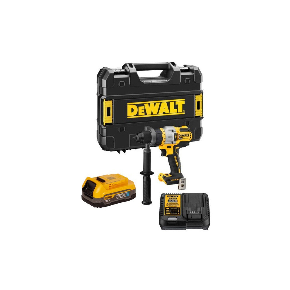 DeWalt DCD999E1T 18v XR FlexVolt Advantage Hammer Drill - 1x Powerstack Compact