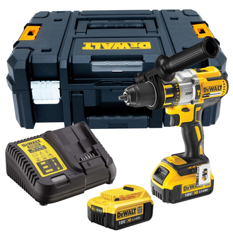 Dewalt DCD996M2 18v XR 3 Speed Brushless Combi Hammer - 2 x 4.0ah Batteries