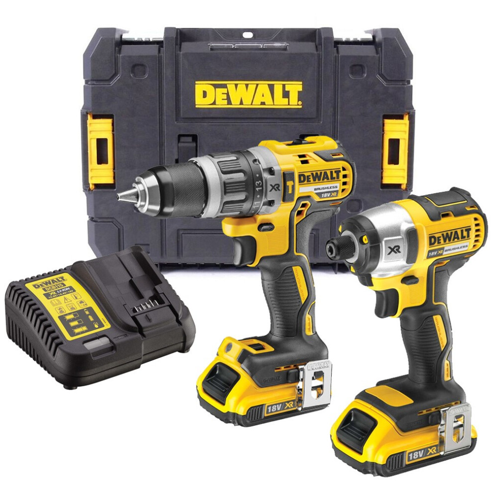 Dewalt DCK266D2T 18v Brushless DCD796 Combi Drill DCF887 Impact Driver 2 x 2.0ah