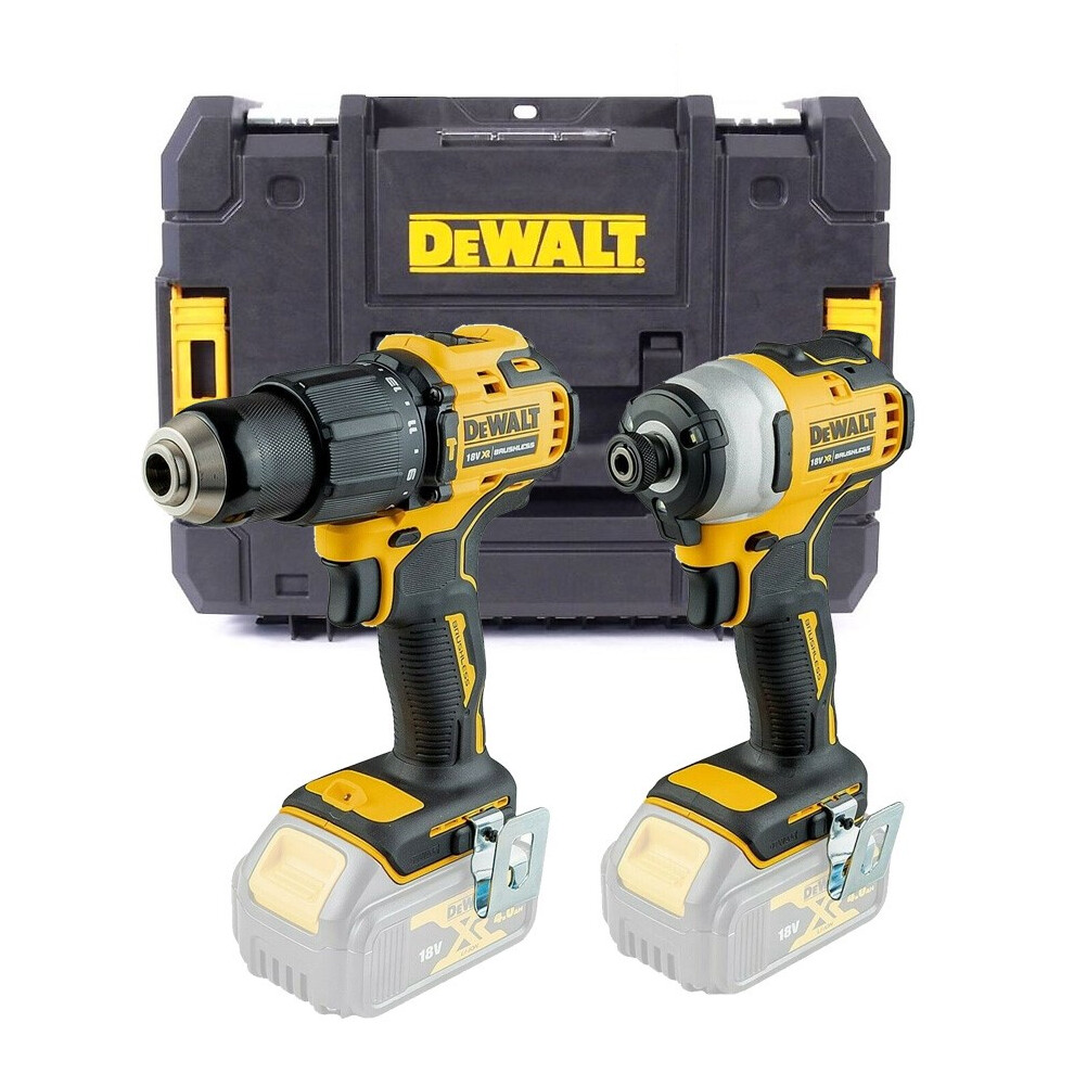 Dewalt Dck2062 18V Brushless Dcd709 Combi Drill Dcf809 Impact Driver Bare+ Tstak