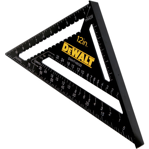 DeWalt DEWALT 12" Rafter Layout Square - Heavy-Duty Aluminum Tool
